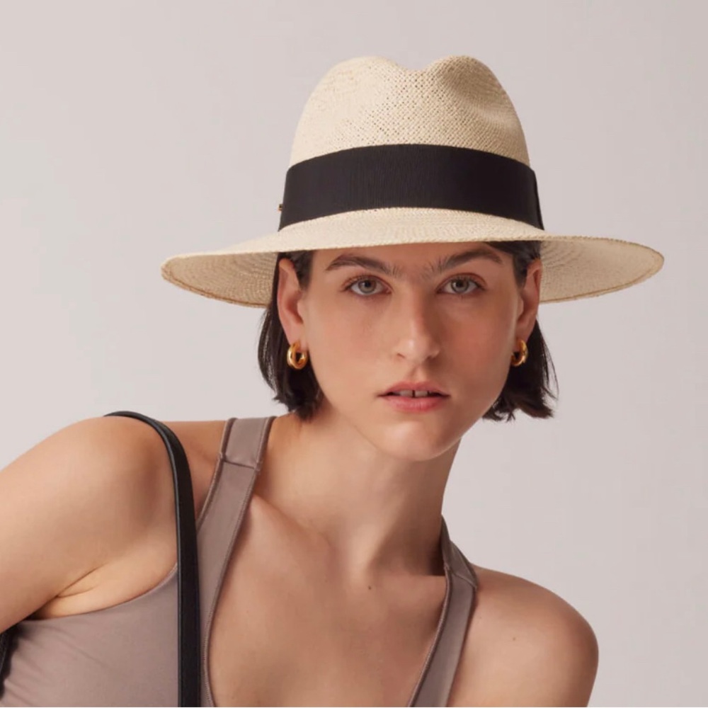 Cuyana Ecuador Panama White Black Hat New in Box size 59